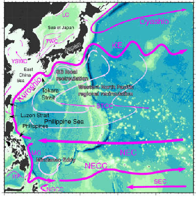 The Kuroshiro Current (source: WESTPAC).