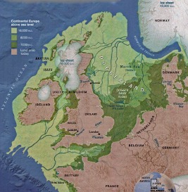 Ældre visualisering af Doggerland (kilde: Bradford University, som også deltager i SUBNORDICA).