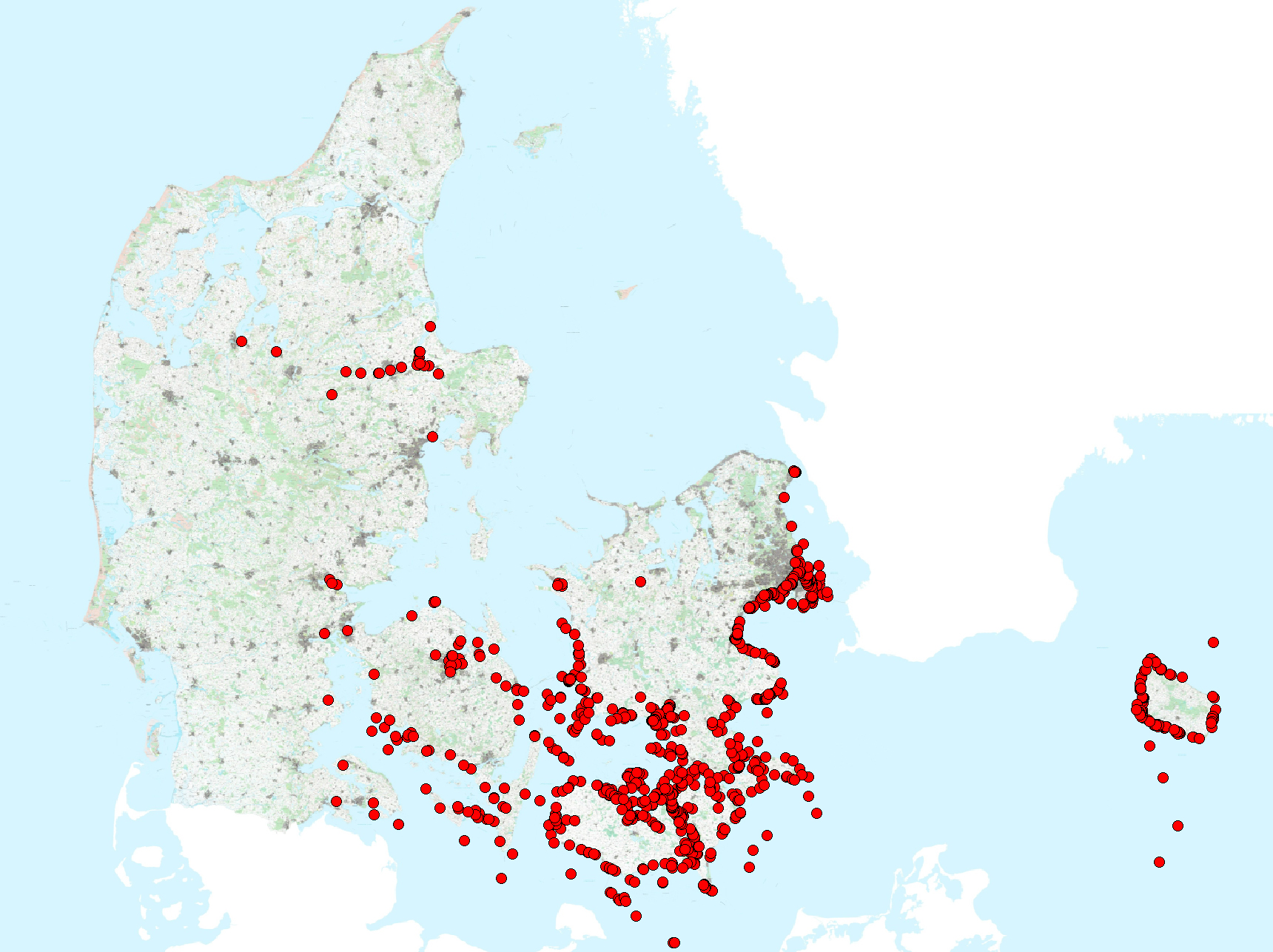 Registreringer af sortmundet kutling fra 2008-2026